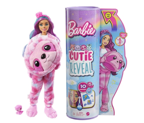 Barbie Cutie Reveal Dreamland Fantasy Sloth HJL59 Kукла