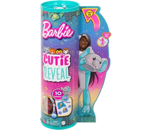 Barbie Cutie Reveal Jungle Friends Elephant HKP98 Kукла