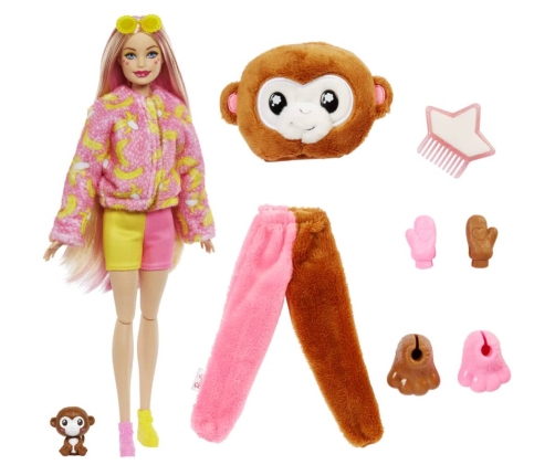 Barbie Cutie Reveal Jungle Friends Monkey HKR01 Kукла