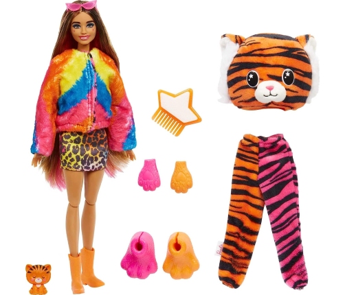 Barbie Cutie Reveal Jungle Friends Tiger HKP99 Lelle