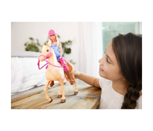 Barbie Doll & Horse кукла с лошадью FXH13