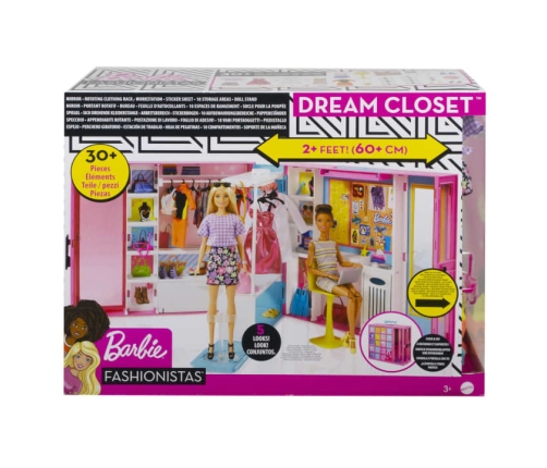 Barbie Dream Closet lielais leļļu skapis GBK10