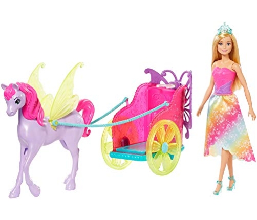 Barbie Dreamtopia Princess with Fantasy Horse lelle GJK53