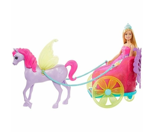 Barbie Dreamtopia Princess with Fantasy Horse lelle GJK53