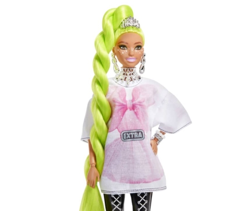 Barbie Extra Doll-Neon Green Hair кукла HDJ44