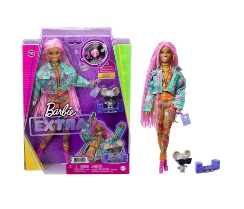 Barbie Extra Doll-Pink Braids lelle GXF09