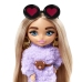 Barbie Extra Mini Doll lelle Blonde Pigtails Purple Hoodie HGP66