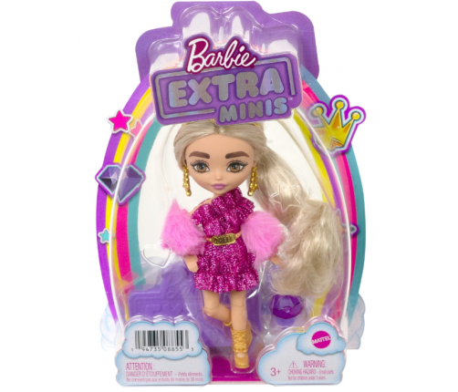 Barbie Extra Mini Doll lelle Gold Crown HJK67