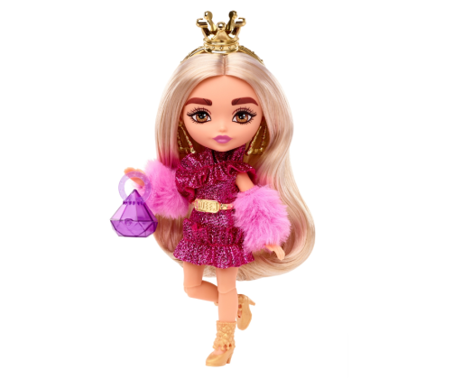 Barbie Extra Mini Doll lelle Gold Crown HJK67