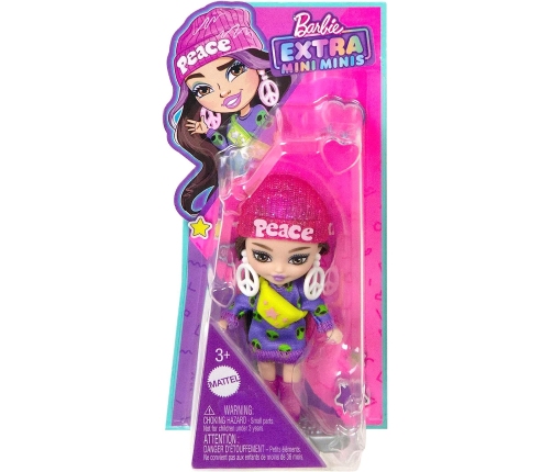 Barbie Extra Mini Minis Brunette Alien Print HLN46 Lelle