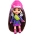 Barbie Extra Mini Minis Brunette Alien Print HLN46 Lelle