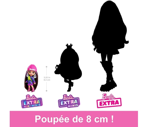 Barbie Extra Mini Minis Brunette Alien Print HLN46 Lelle