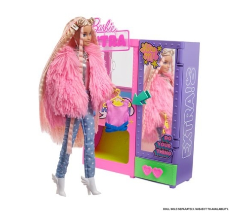 Barbie Extra Surprise Fashion Closet Playset skapis HFG75