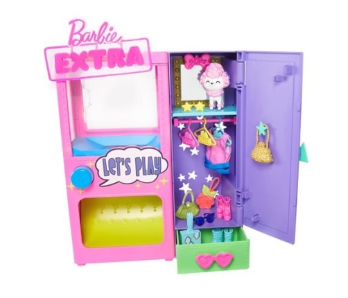 Barbie Extra Surprise Fashion Closet Playset skapis HFG75