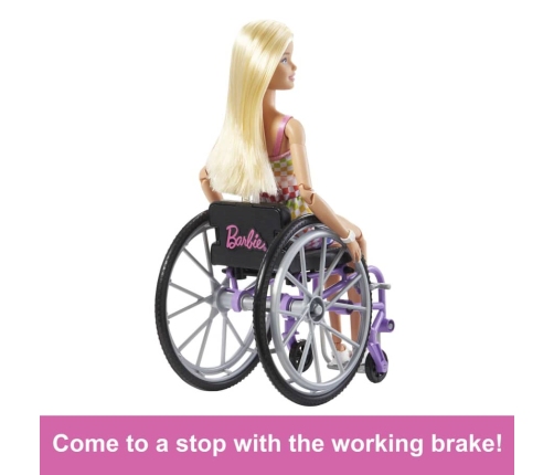 Barbie Fashionistas Doll Asst. Blonde Wheelchair HJT13 Kукла