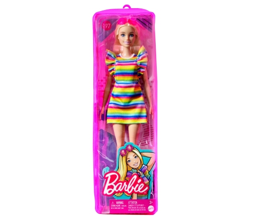 Barbie Fashionistas Doll Asst. Tiered Dress and Braces HJR96 Lelle