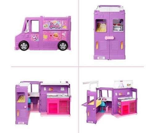 Barbie Food Truck Playset Автобус трансформер для барби Кафе на колесах GMW07