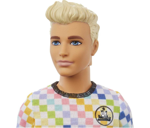 Barbie Ken Fashionistas Doll Asst. Checkered Shirt Kукла GRB90