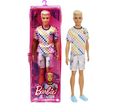 Barbie Ken Fashionistas Doll Asst. Checkered Shirt Kукла GRB90