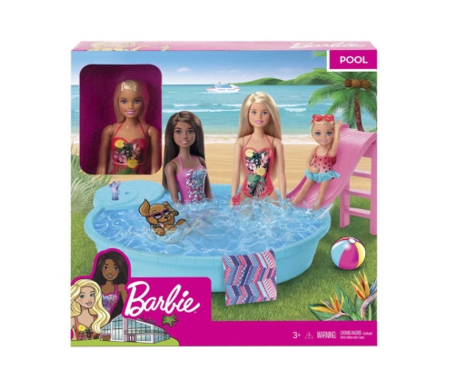 Barbie Pool with Doll lelle ar baseinu GHL91