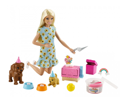 Barbie Puppy Party Playset кукла GXV75