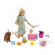 Barbie Puppy Party Playset кукла GXV75