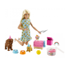 Barbie Puppy Party Playset кукла GXV75