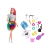 Barbie Rainbow Cheetah Hair Feature Doll lelle GRN81