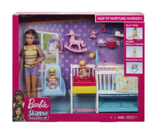 Barbie Skipper Babysitters Nursury playset lelle GFL38