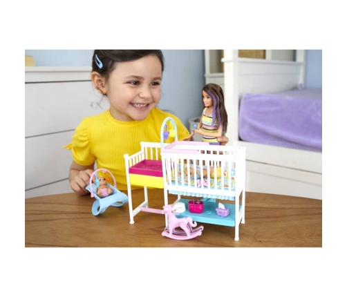 Barbie Skipper Babysitters Nursury playset lelle GFL38