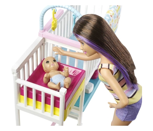 Barbie Skipper Babysitters Nursury playset lelle GFL38