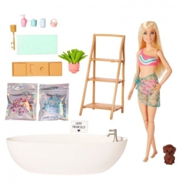 Barbie Soap Confetti Bath Playset lelle ar vannu HKT92