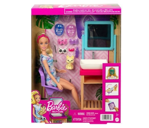 Barbie Sparkle Mask Spa Day Playset Spa салон HCM82