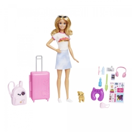 Barbie Travel Malibu Roberts & Puppy HJY18 Lelle