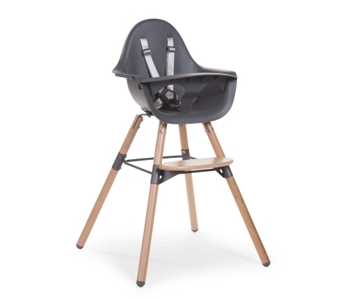 Стульчик для кормления 2в1 CHILDHOME Evolu 2 Chair Natural anthracite