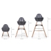 Стульчик для кормления 2в1 CHILDHOME Evolu 2 Chair Natural anthracite