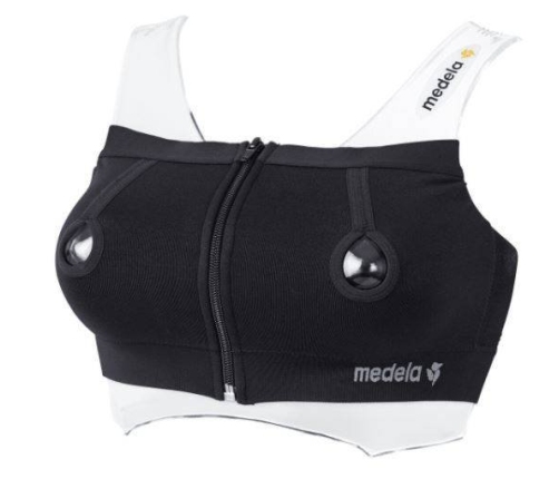 Бесшовный бюстгальтер для сцеживания молока Medela Easy Expression Black