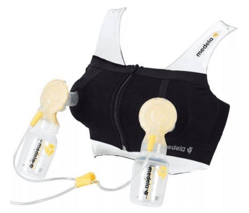 Бесшовный бюстгальтер для сцеживания молока Medela Easy Expression Black