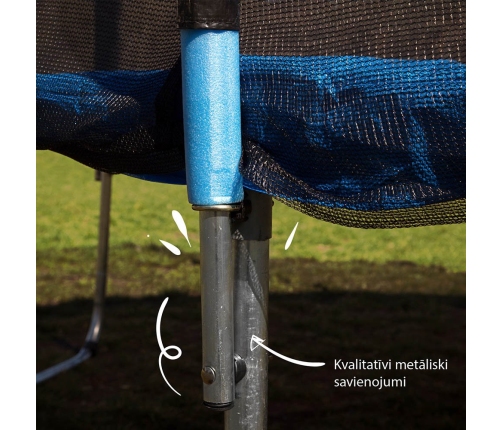 Batuts ar aizsārgtīklu 435 cm + trepes dāvanā