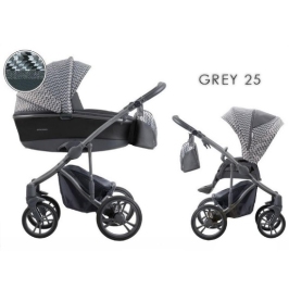 Bebetto Bresso Grey 25 Bērnu Ratiņi 2in1