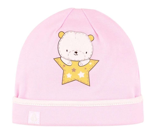 Bembi Bear Art.SHP73-300 Pink Шапочка для новорождённых 100% хлопок