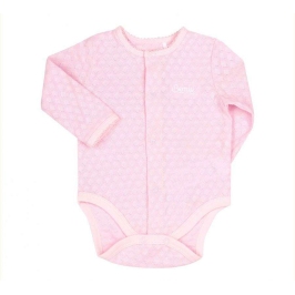 Bembi Body pink Боди с длинным рукавом 100% хлопок