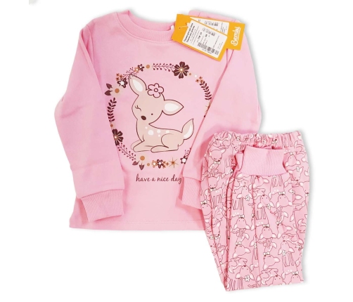 Bembi Pajama pink Bērnu kokvilnas pidžama