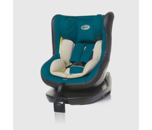 Bērnu Autokrēsls 0-18 kg 4BABY ROLL-FIX ISOFIX dark turkus