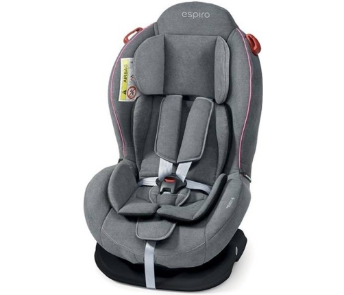 Bērnu Autokrēsls 0-25 kg Espiro DELTA GRAY & PINK