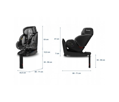 Детское автокресло 0-18 кг Lionelo LUKAS CARBON I-SIZE Isofix