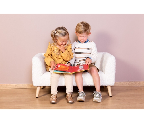 Bērnu Dīvāns Sols Childhome Bench Teddy Off white