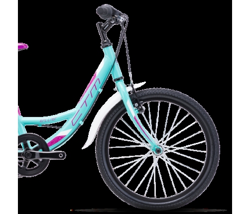 Bērnu divritenis velosipēds CTM Ellie 2.0 Turquoise 20 collas