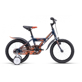 Bērnu velosipēds divritenis CTM Flash Kids Blue orange 16 collas