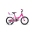 Bērnu velosipēds divritenis CTM Jenny Kids Pink white 16 collas